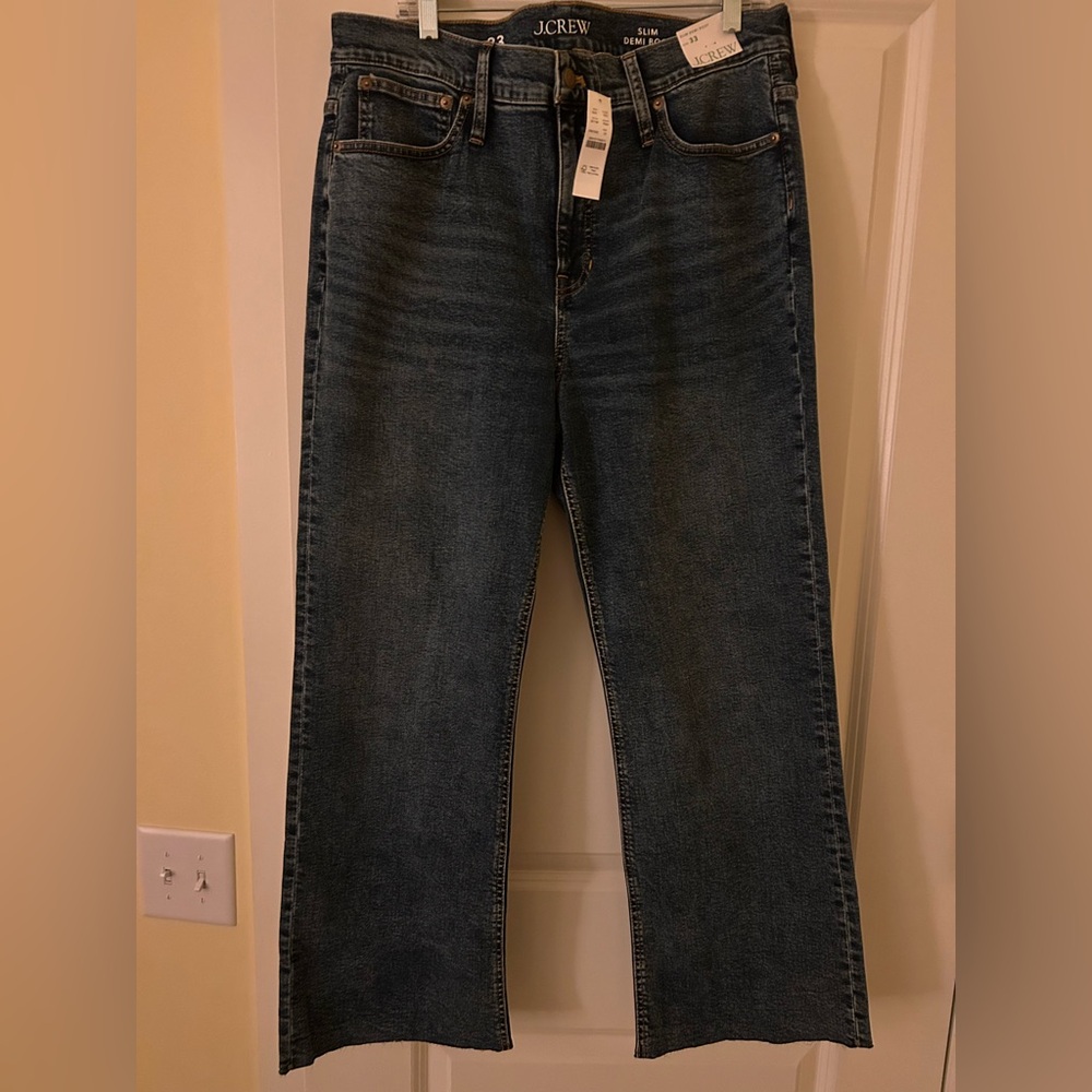 NWT J. Crew Straight Leg Blue Jeans